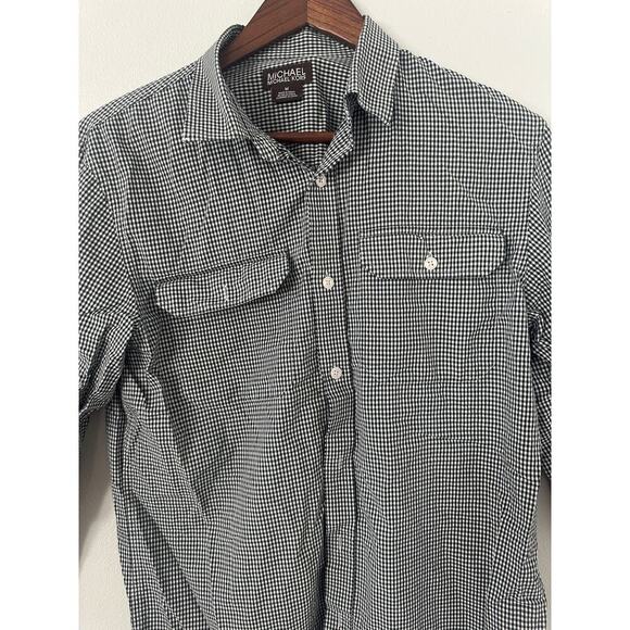 MICHAEL Michael Kors Men's Plaid Button Down Shirt sz Medium - Picture 2 of 5